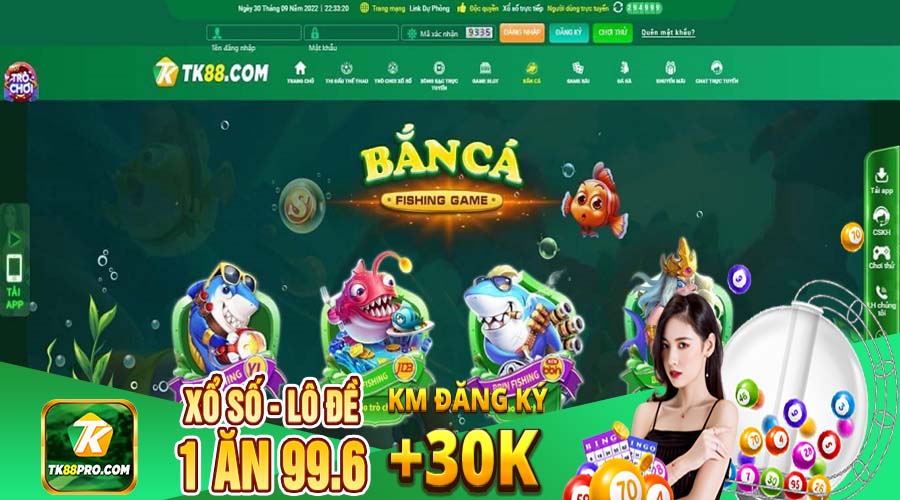 Bắn cá TK88 đổi thưởng