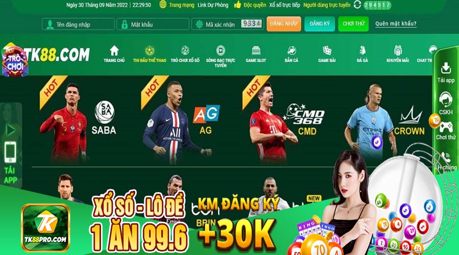 Thể thao nhà cái tk88