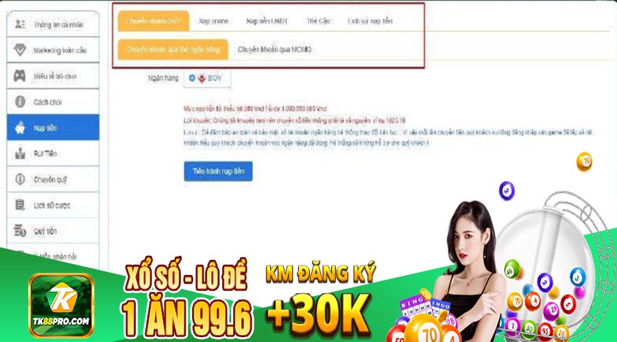 Xổ số siêu tốc TK88-1